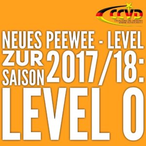 Neues PeeWee Level zur Saison 2017/18