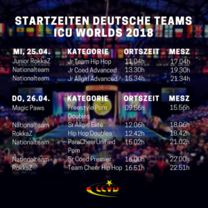 Letzte Woche im April ist WM Woche! Letzte Woche im April ist WM Woche!