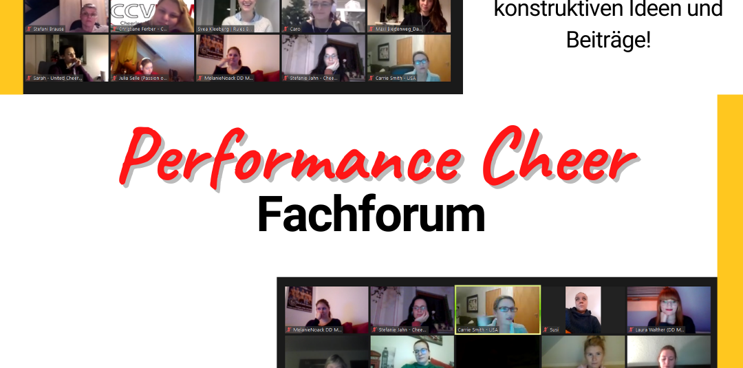 So lief das Performance Cheer Fachforum 2020 – gemeinsam weiterentwickeln So lief das Performance Cheer Fachforum 2020 – gemeinsam weiterentwickeln