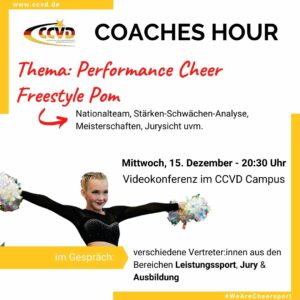 Coaches Hour – Leistungssport PC Freestyle Pom Coaches Hour – Leistungssport PC Freestyle Pom