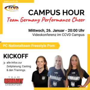 Campus Hour – PC Nationalteam Freestyle Pom Campus Hour – PC Nationalteam Freestyle Pom