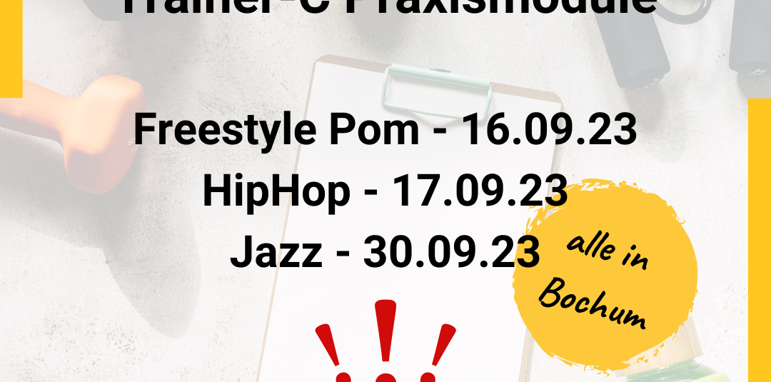 ReStart Programm: Performance Cheer Praxismodule für Trainer-C-Ausbildung