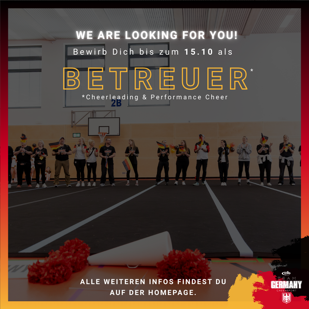 Ausschreibung Betreuende Saison 2025/26 Ausschreibung Betreuende Saison 2025/26