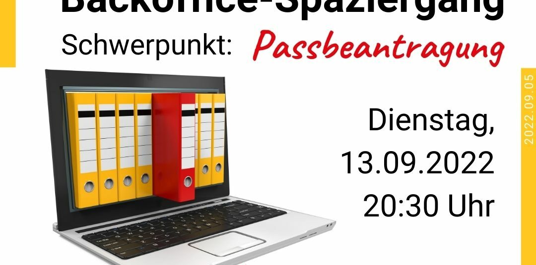 CCVD Backoffice-Spaziergang > Schwerpunkt Passbeantragung CCVD Backoffice-Spaziergang > Schwerpunkt Passbeantragung
