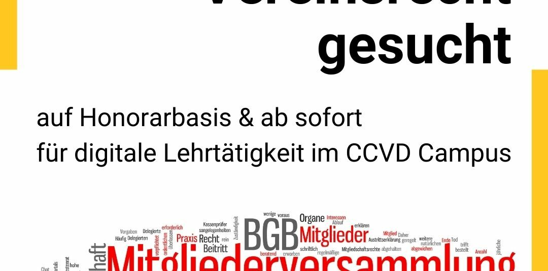 Dozent*in für Vereinsrecht (m/w/d)