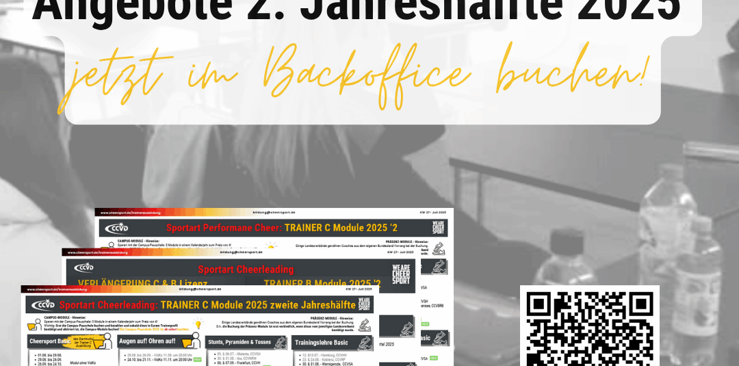 Trainerausbildung – Termine 2. Jahreshälfte 2025