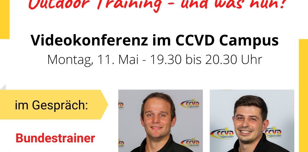 CCVD Coaches Hour – Thema „Outdoor-Training“ CCVD Coaches Hour – Thema „Outdoor-Training“