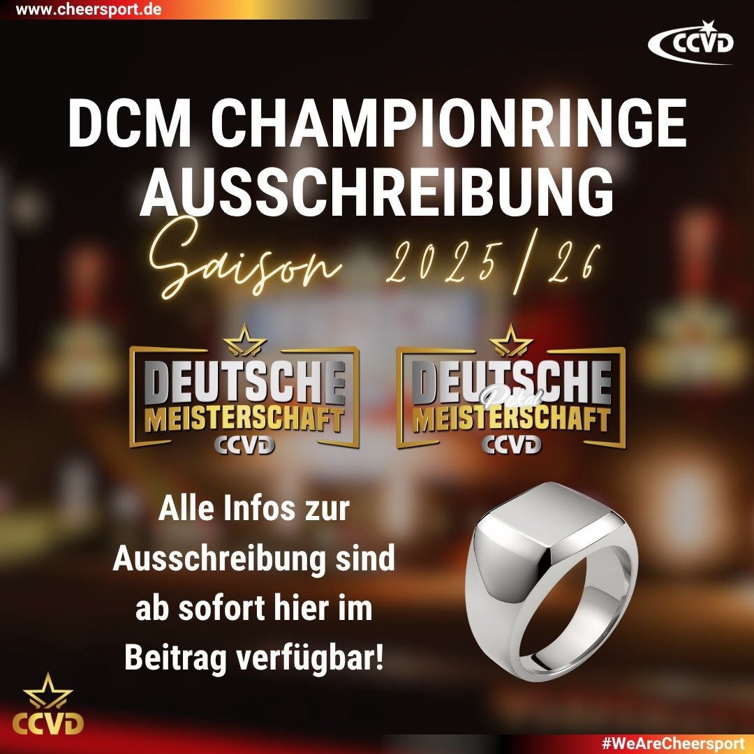 Ausschreibung DCM Championringe 2026 Ausschreibung DCM Championringe 2026