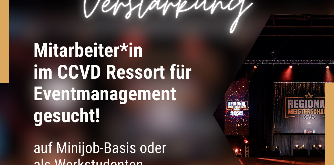Mitarbeiter*in im Ressort für Eventmanagement gesucht