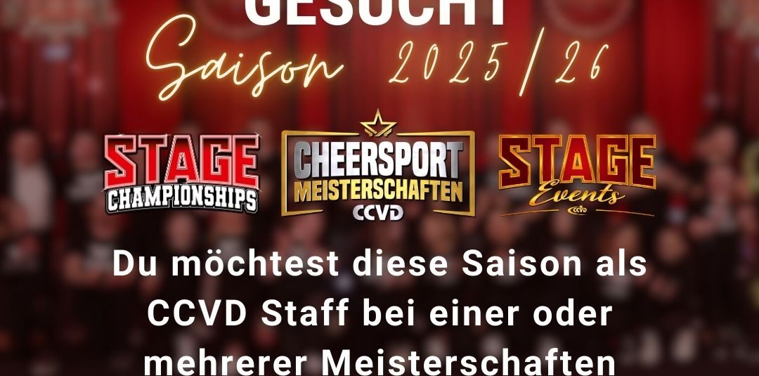 GESUCHT: CCVD Eventstaff 2026 GESUCHT: CCVD Eventstaff 2026