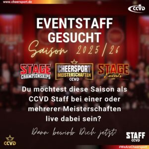 GESUCHT: CCVD Eventstaff 2026 GESUCHT: CCVD Eventstaff 2026