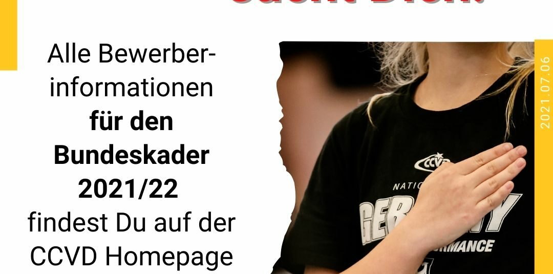 Bewerbung Bundeskader Saison 2021/22
