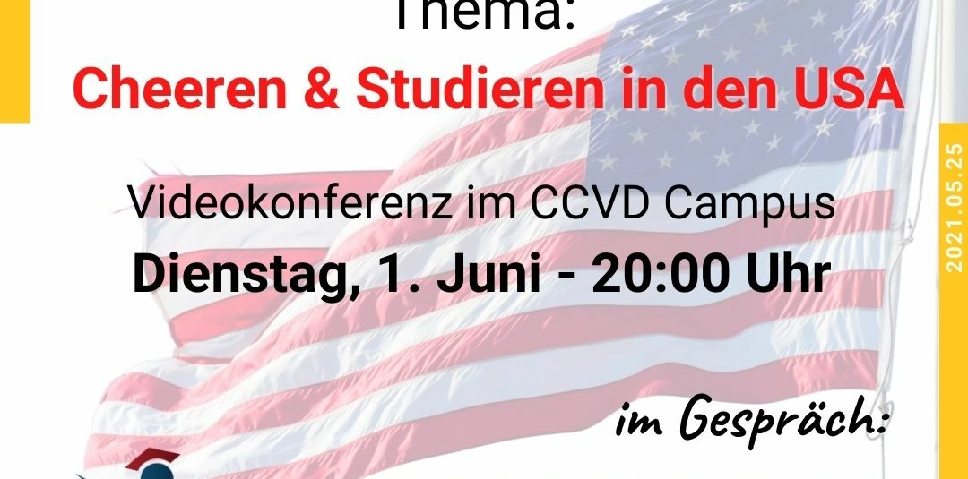 Der CCVD Fachausschuss für Leistungssport lädt zur Athletes Hour „Scholarbook meets CCVD – Cheeren & Studieren in den USA?“ Der CCVD Fachausschuss für Leistungssport lädt zur Athletes Hour „Scholarbook meets CCVD – Cheeren & Studieren in den USA?“ 