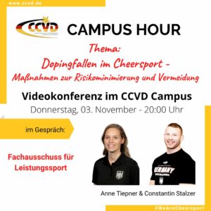 Coaches Hour – Dopingfallen im Cheersport