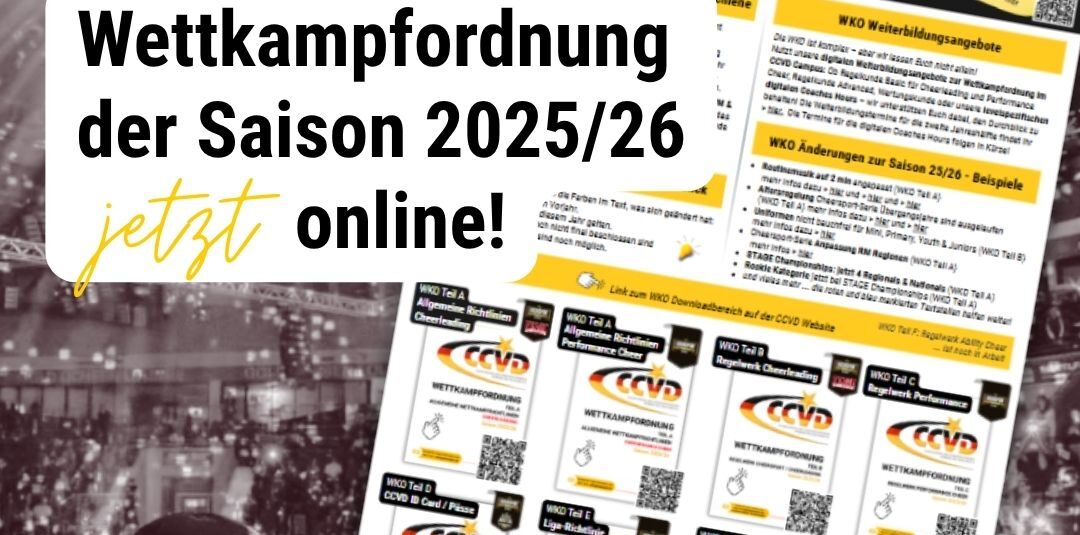 Wettkampfordnung der Saison 2025/26 online