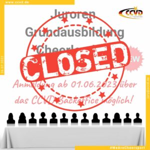 AUSGEBUCHT –  Juroren Grundausbildung im CCVD