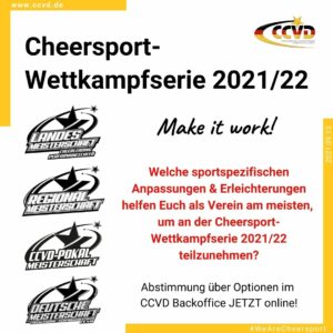 Cheersport-Wettkampfserie 2021/22 – Make it work!