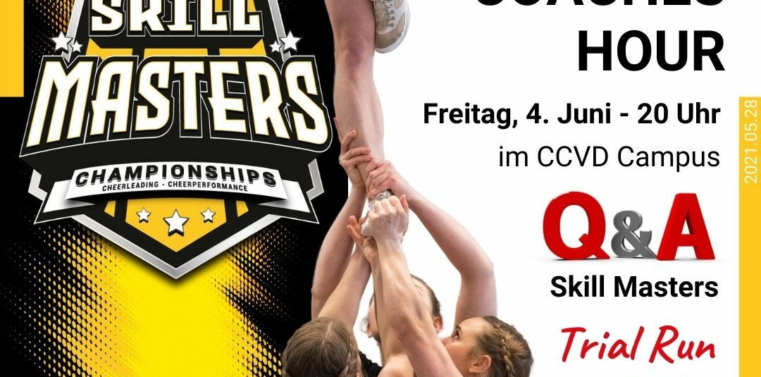 Der CCVD Fachausschuss für Wettkampfwesen lädt zur Coaches Hour „Q & A Skill Masters“