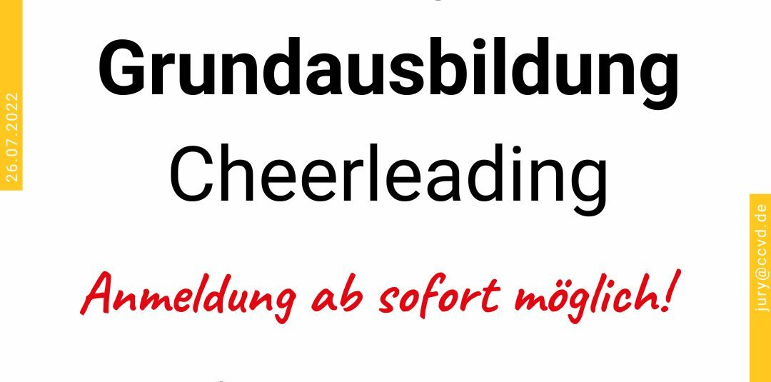 CCVD Jury Grundausbildung – Anmeldung ab sofort möglich CCVD Jury Grundausbildung – Anmeldung ab sofort möglich
