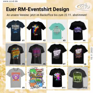 Jetzt abstimmen – für Euer RM Eventshirt- & Schleifen-Design!