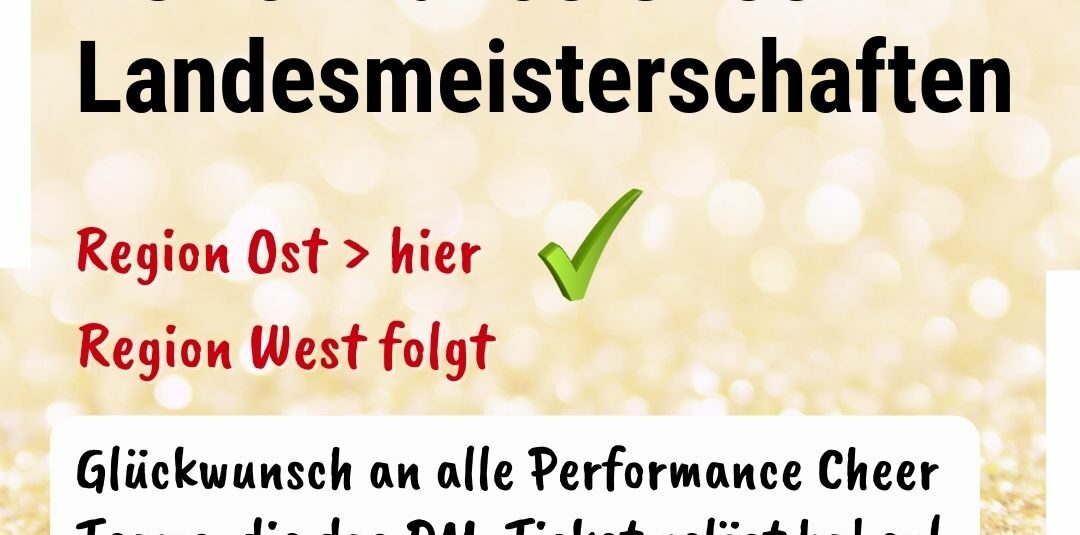 Performance Cheer Landesmeisterschaften