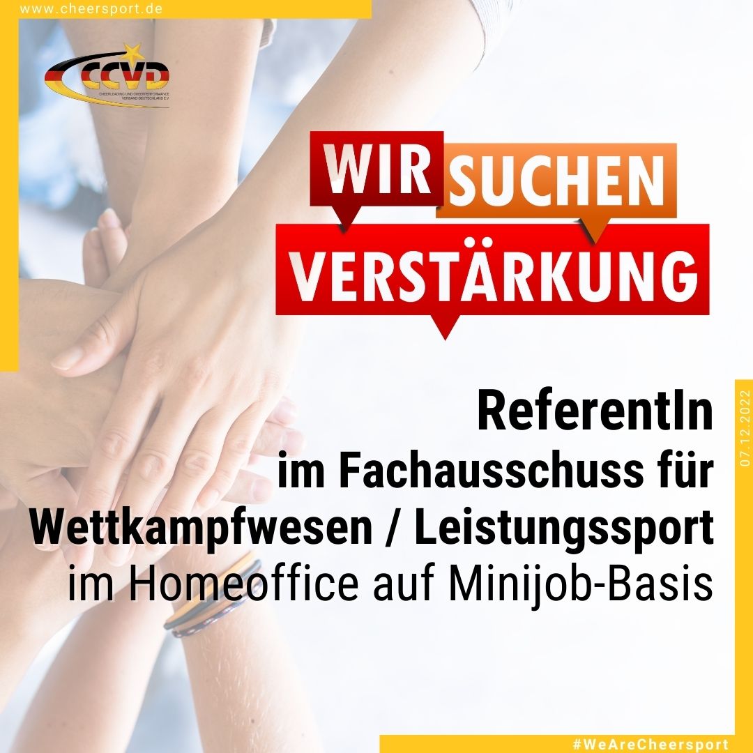 Stellenausschreibung ReferentIn Wettkampfwesen Stellenausschreibung ReferentIn Wettkampfwesen