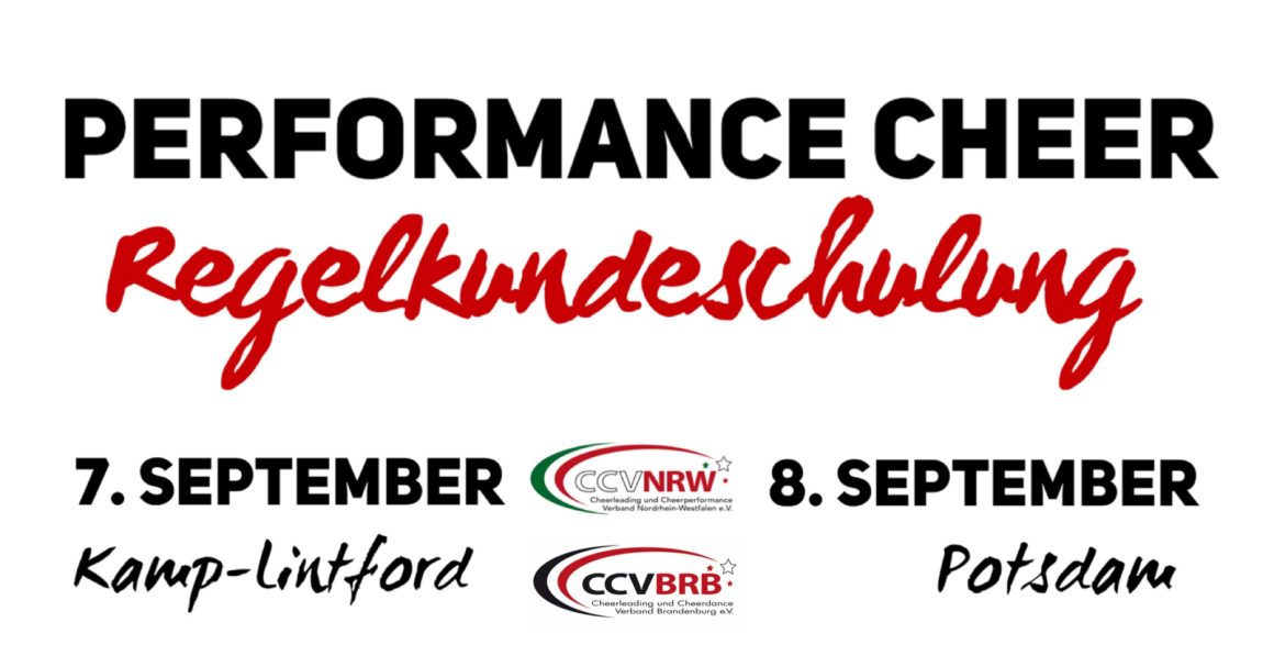 Regelkundeschulung Performance Cheer
