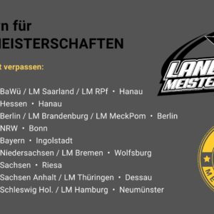 Landesmeisterschaften – Meldefristen nicht verpassen!