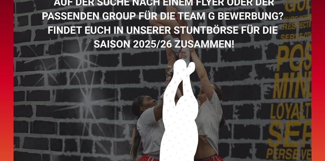 Stuntbörse für Team Germany Interessierte