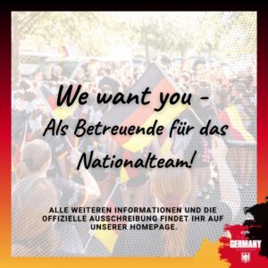 Bewirb Dich jetzt als Betreuung für den Bundeskader 2025 Bewirb Dich jetzt als Betreuung für den Bundeskader 2025